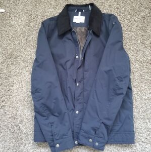 Cole Haan Navy Blue Jacket with Black Collar